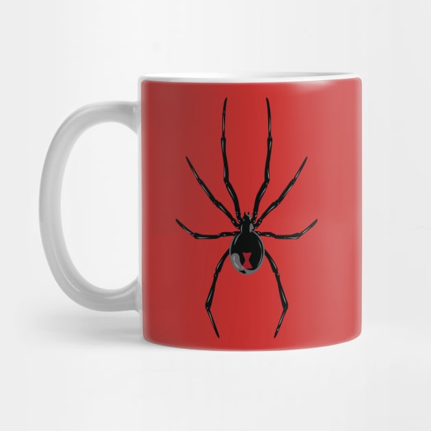 Black Widow Spider by Vector Deluxe